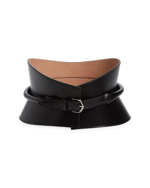 Alaïa Black Neo Leather Bustier Belt