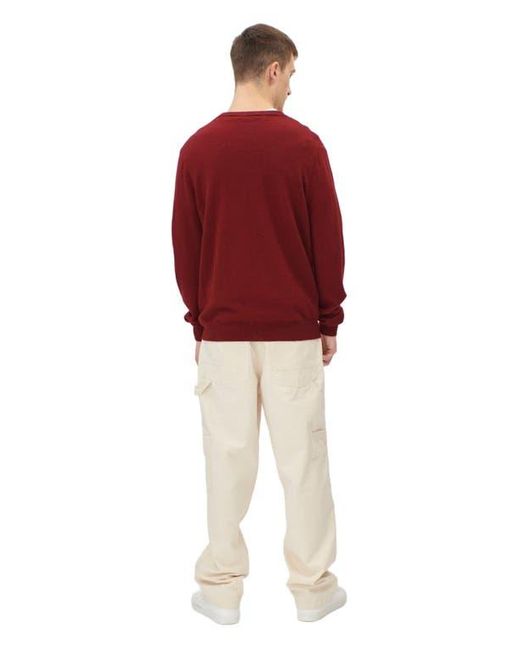 GOBI Mongolian Cashmere Red Essential Cashmere V-Neck Cardigan for men