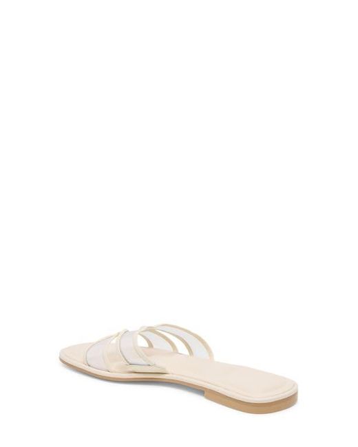 Dolce Vita White Flori Slide Sandal