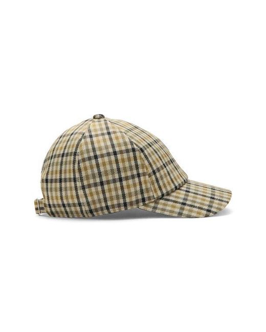 Mango Metallic Check Cap for men