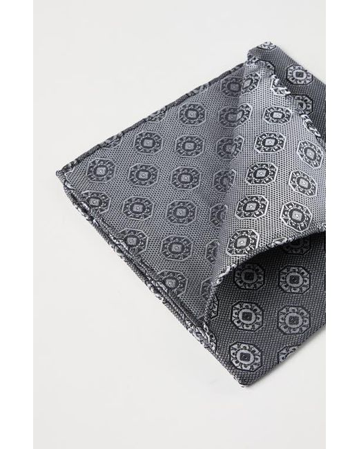 Brunello Cucinelli Gray Pocket Square With Pattern for men