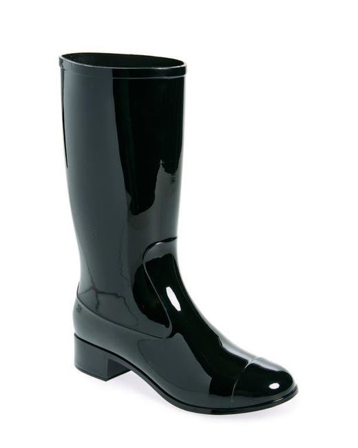 Jeffrey Campbell Black Showers Waterproof Rain Boot