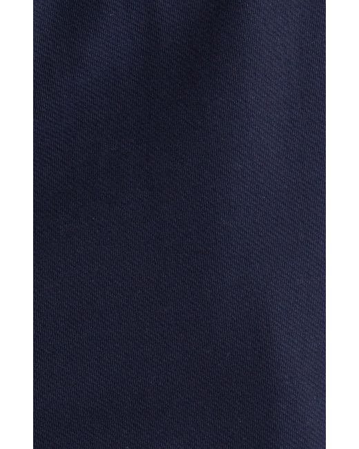 Caslon Blue Caslon(r) Tie Waist Stretch Organic Cotton Crop Pants