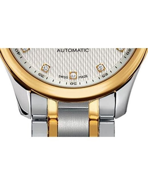Longines Metallic Master Automatic Diamond Bracelet Watch, 25.5Mm