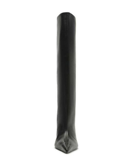 SCHUTZ SHOES Black Ellen Up Pointed Toe Boot