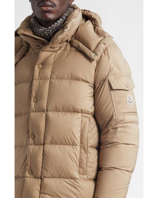 Moncler Natural Maya 70 Hooded Quilted Down Jacket for men