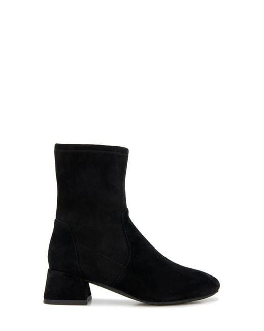 Gentle Souls Black Elbert Block Heel Bootie