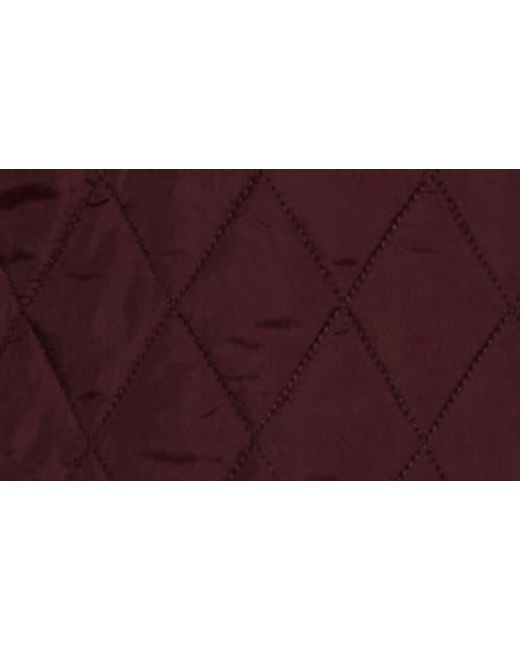 Barbour Red Annadale Diamond Quilted Jacket