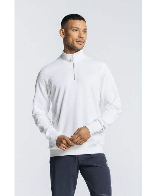 AVI White Pickleball Warmup Pullover