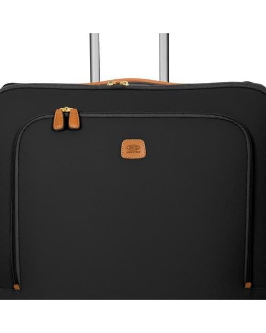 Bric's Black Firenze Softside 32 X-Large Checked Compound Spinner Luggage