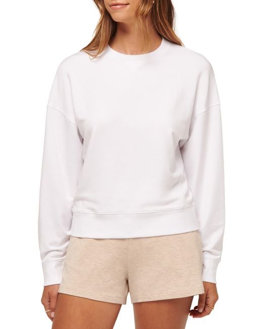 Travis Mathew White Cloud Sweatshirt