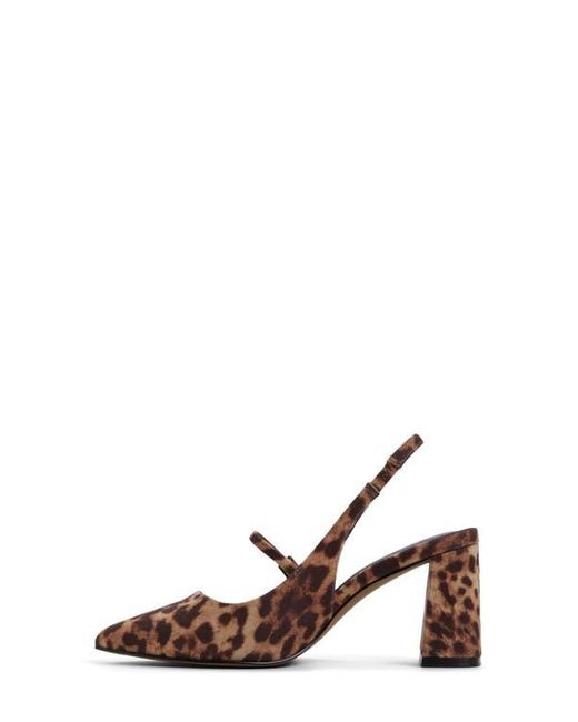 ALDO Brown Coquettte Slingback Pointed Toe Mary Jane Pump