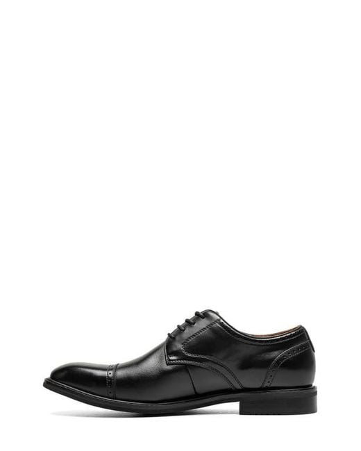Stacy Adams Black Bailey Cap Toe Derby for men