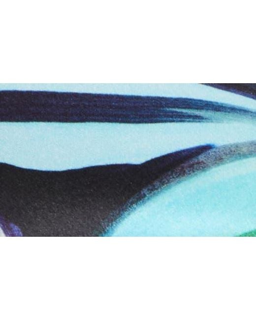 Christian Louboutin Blue Iriza Flower Pointed Toe Half D'Orsay Pump