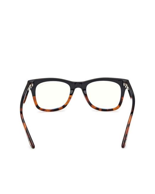 Tom Ford Brown 50Mm Square Light Blocking Optical Glasses for men