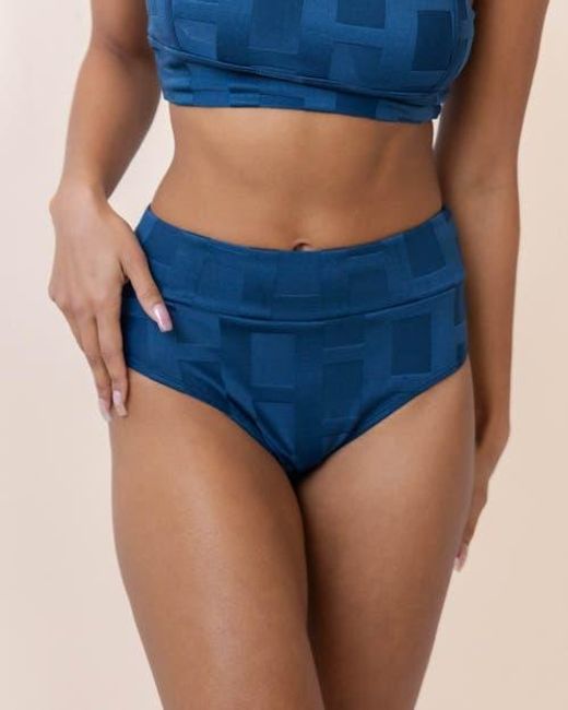 Nanis Blue Squared Mid Rise Bottom