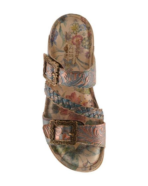 Spring Step Brown Astra Slide Sandal