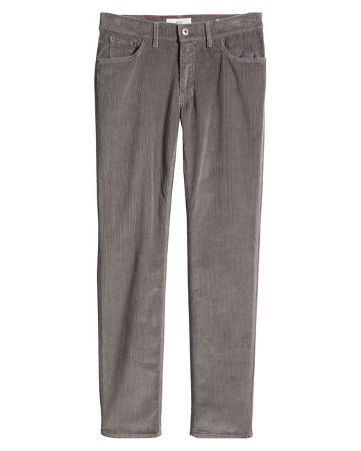 Brax Gray Chuck Five-pocket Corduroy Pants for men