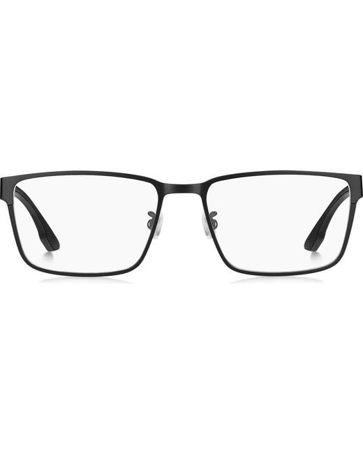 HUGO Brown 57Mm Rectangular Optical Glasses for men