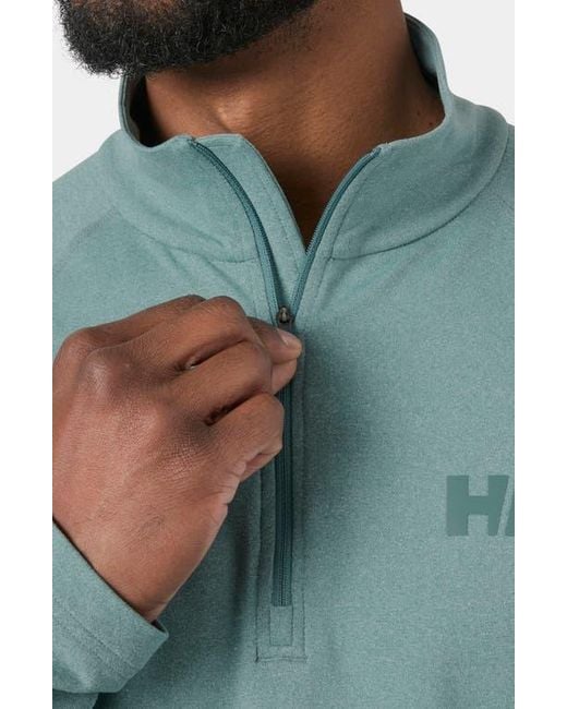 Helly Hansen Green Tyri Half Zip Pullover for men