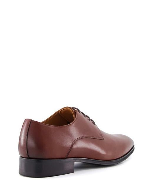 Dune Brown Satchel Plain Toe Derby for men