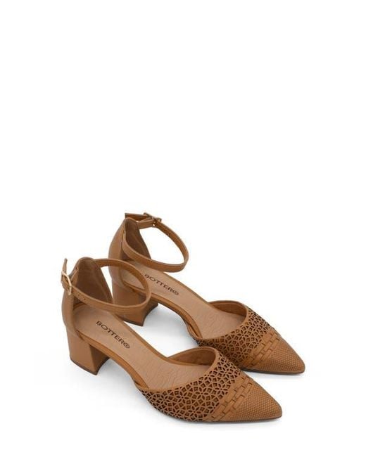 BOTTER Brown Botjanet Xxiii Ankle Strap Pointed Toe Pump