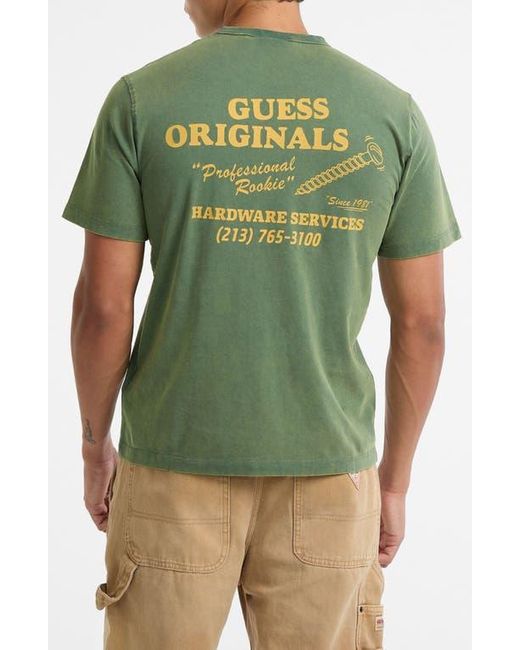 Guess Green Go Hardware Graphic T-Shirt for men