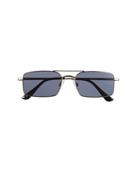 BP. Blue Gradient Rectangular Aviator Sunglasses