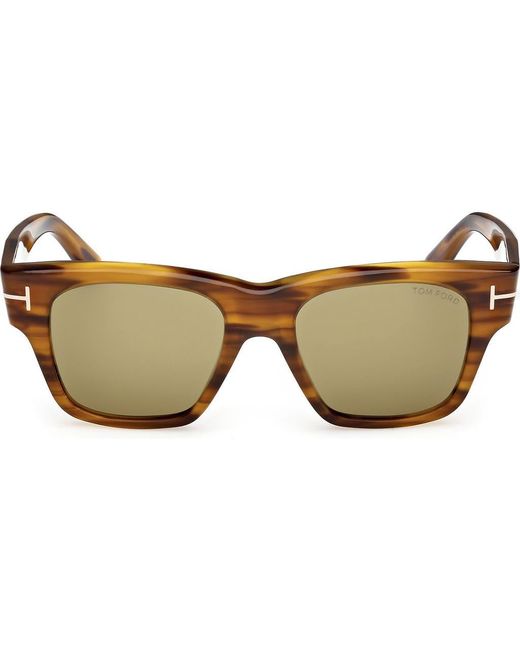 Tom Ford Brown 53Mm Square Sunglasses for men