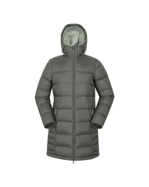 Mountain Warehouse Gray Stratus Extreme Packable Long Down Jacket