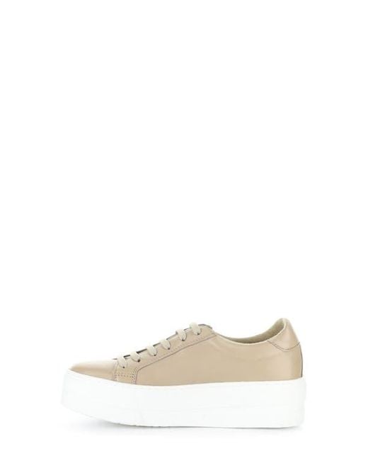 Bos. & Co. White Maya Platform Sneaker