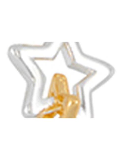 Estella Bartlett Metallic Sienna Double Star Beaded Stretch Bracelet