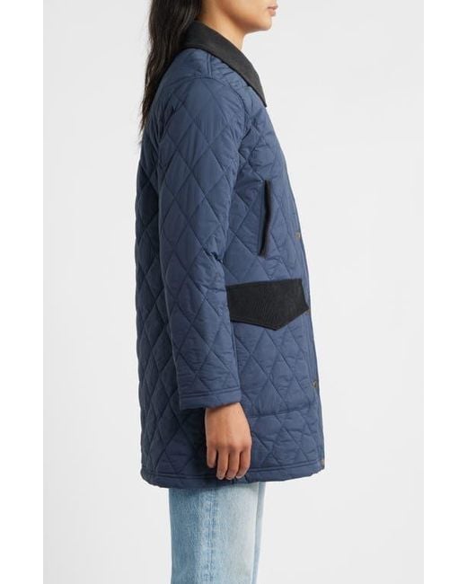 Pendleton Blue Sun River Quilted Field Coat