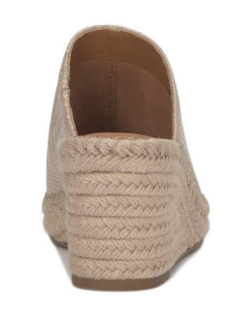 Lucky Brand Brown Cabriah Espadrille Platform Wedge Slide Sandal