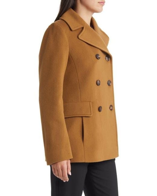Fleurette Brown Ali Wool Peacoat