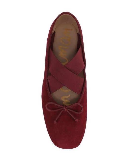 Sam Edelman Red Arya Ballet Flat