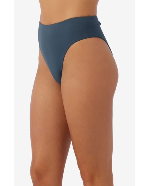 O'neill Sportswear Blue Saltwater Solids Max High Cut Bikini Bottoms