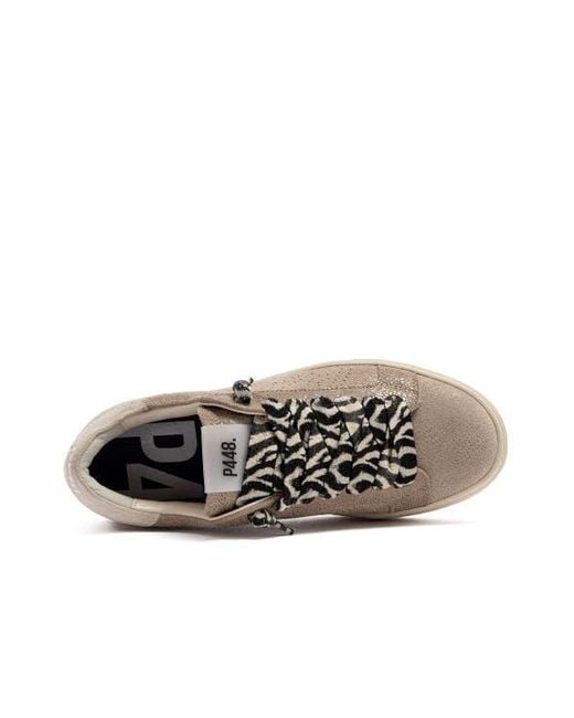 P448 Brown Thea Platform Sneaker