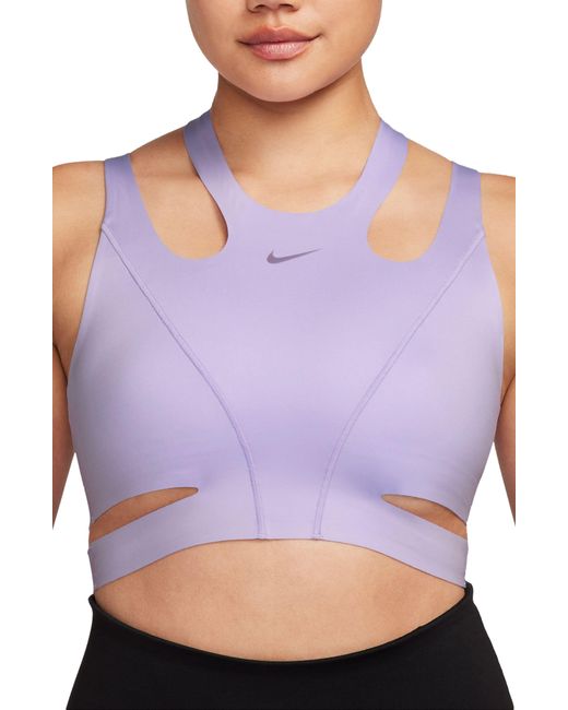 Nike Purple Futuremove Light Support Sports Bra