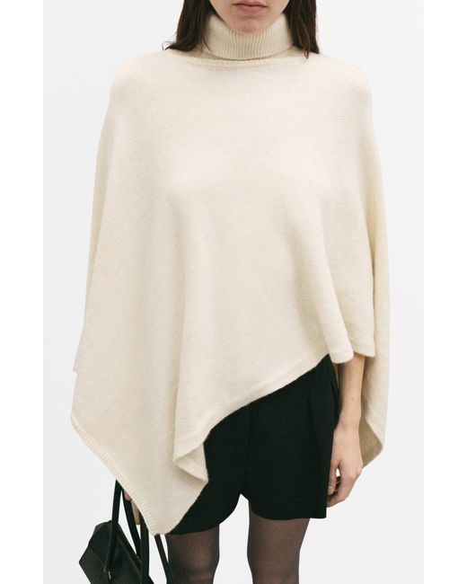 Mango Natural Turtleneck Cape