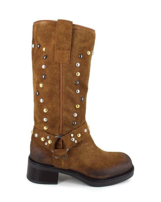 Zigi Brown Cinnia Studded Water Resistant Boot