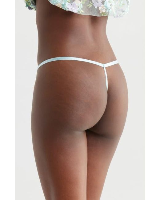 Kilo Brava Brown Floral Embroidered G-String
