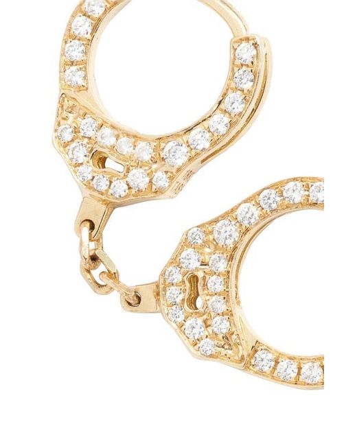 Maria Tash Metallic 6.5Mm Short Chain Diamond Handcuff Clickers