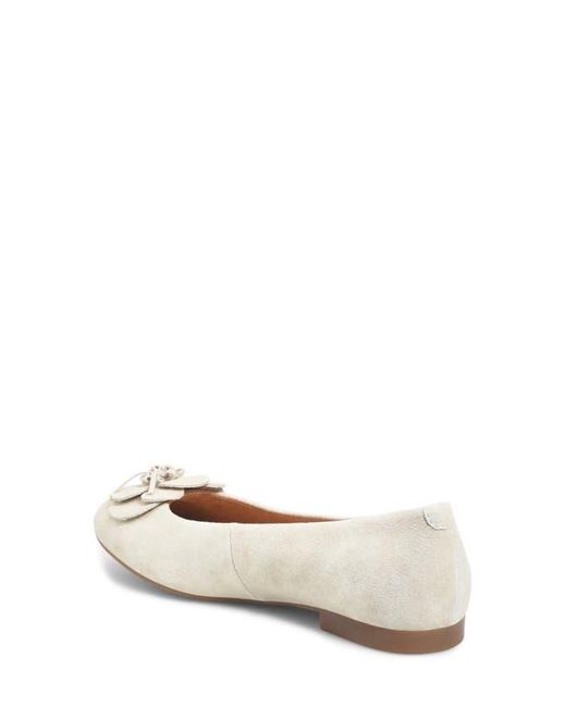 Børn Natural Petula Flower Embellished Flat