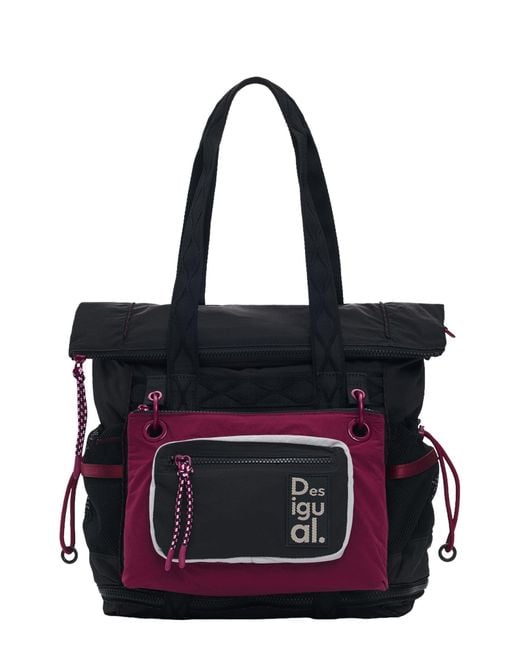 Desigual Black Large Convertible Backpack