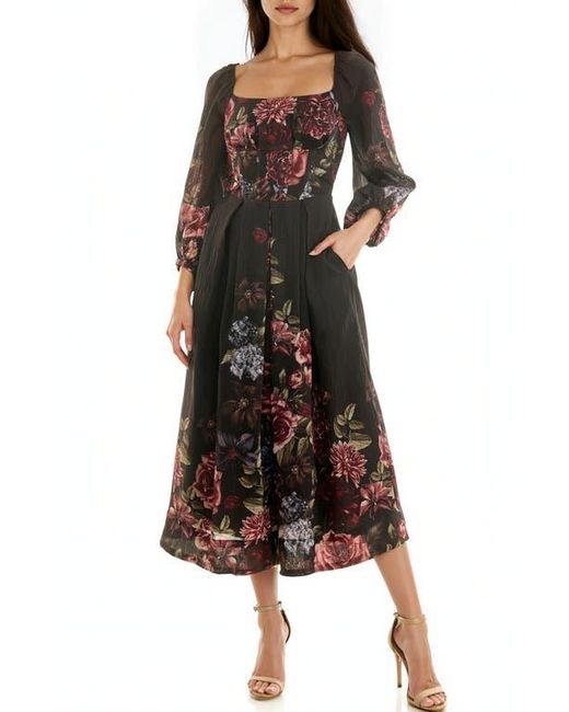 long dress flower Layla Tulle Maxi Dress