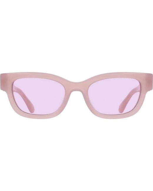 Ferragamo Pink 52Mm Modified Rectangular Sunglasses