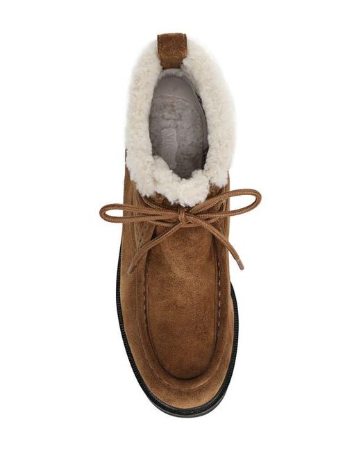 Vince Brown Sierra Genuine Shearling Boot