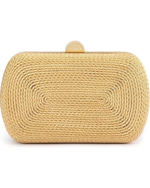 Olga Berg Metallic Martina Rope Clutch