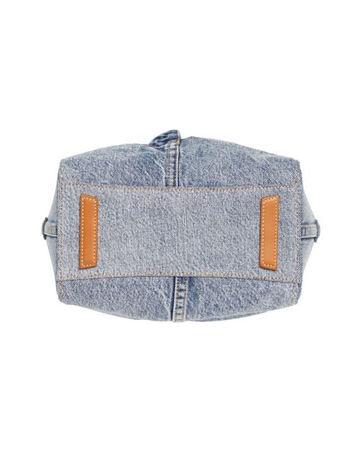 Givenchy Blue Mini Antigona Lock Jeans Handbag